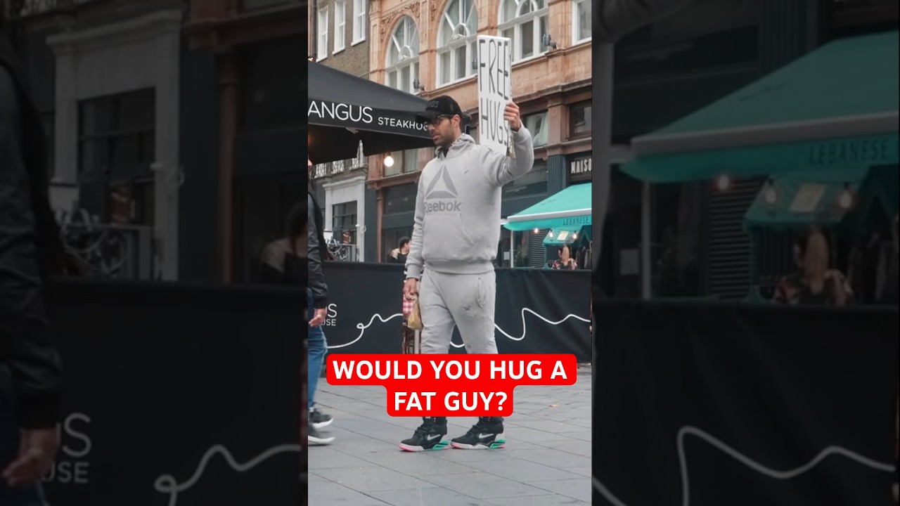FREE HUGS AS A FAT GUY (Social Experiment) 