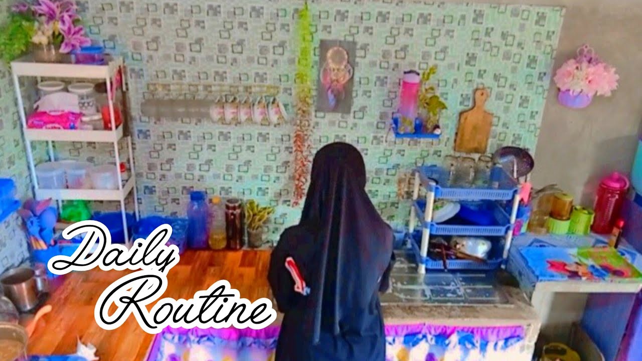 #silentvlog || beres kamar || masak bubur kacang hijau || cuci piring || rutinitas didesa 🏡