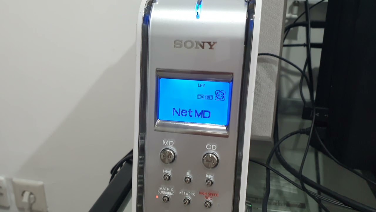 Recording MD using Sony LAM-Z05 and SonicStage 4.3 running on Windows 10.
