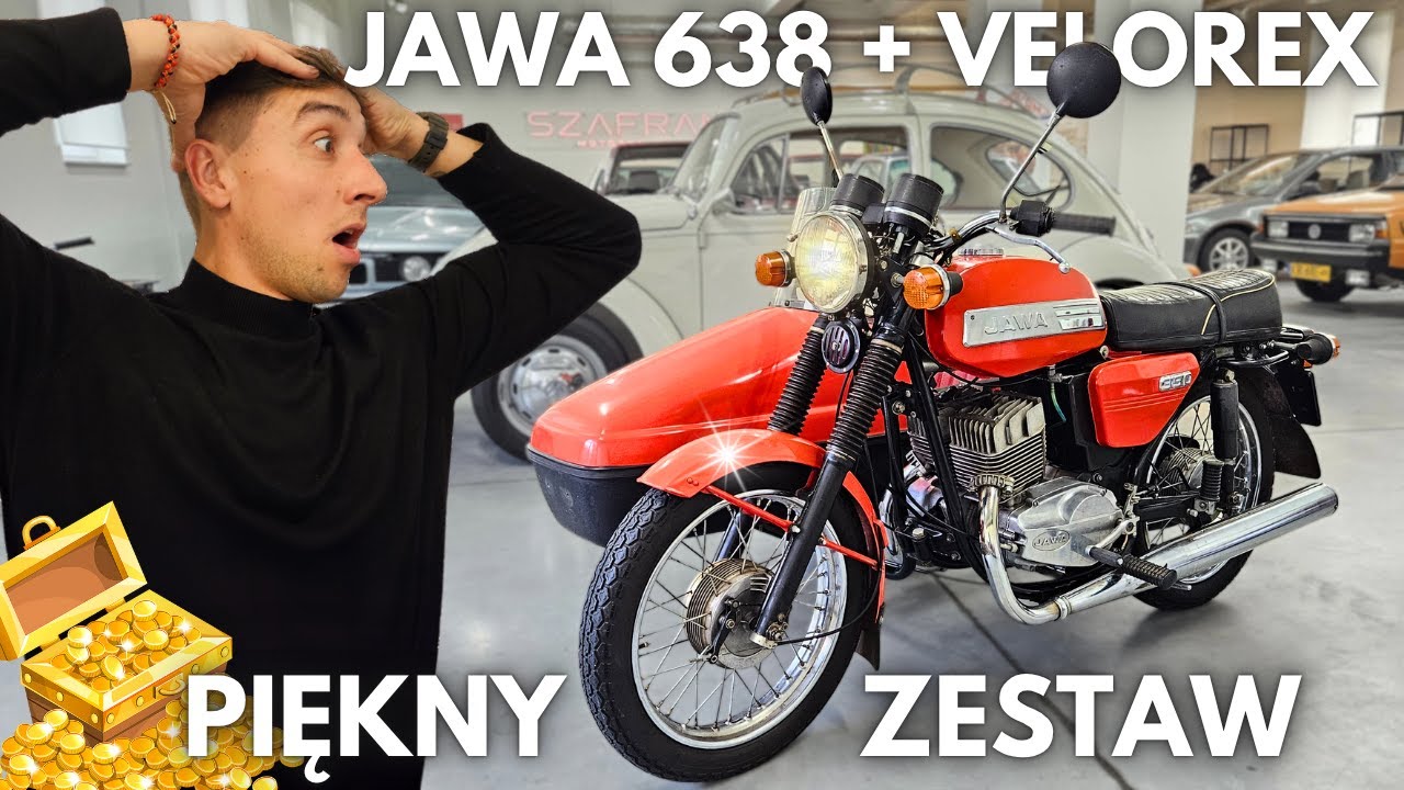 TAKIEGO ZESTAWU JESZCZE NIE MIAŁEM - JAWA 350 Z W&Oacute;ZKIEM VELOREX