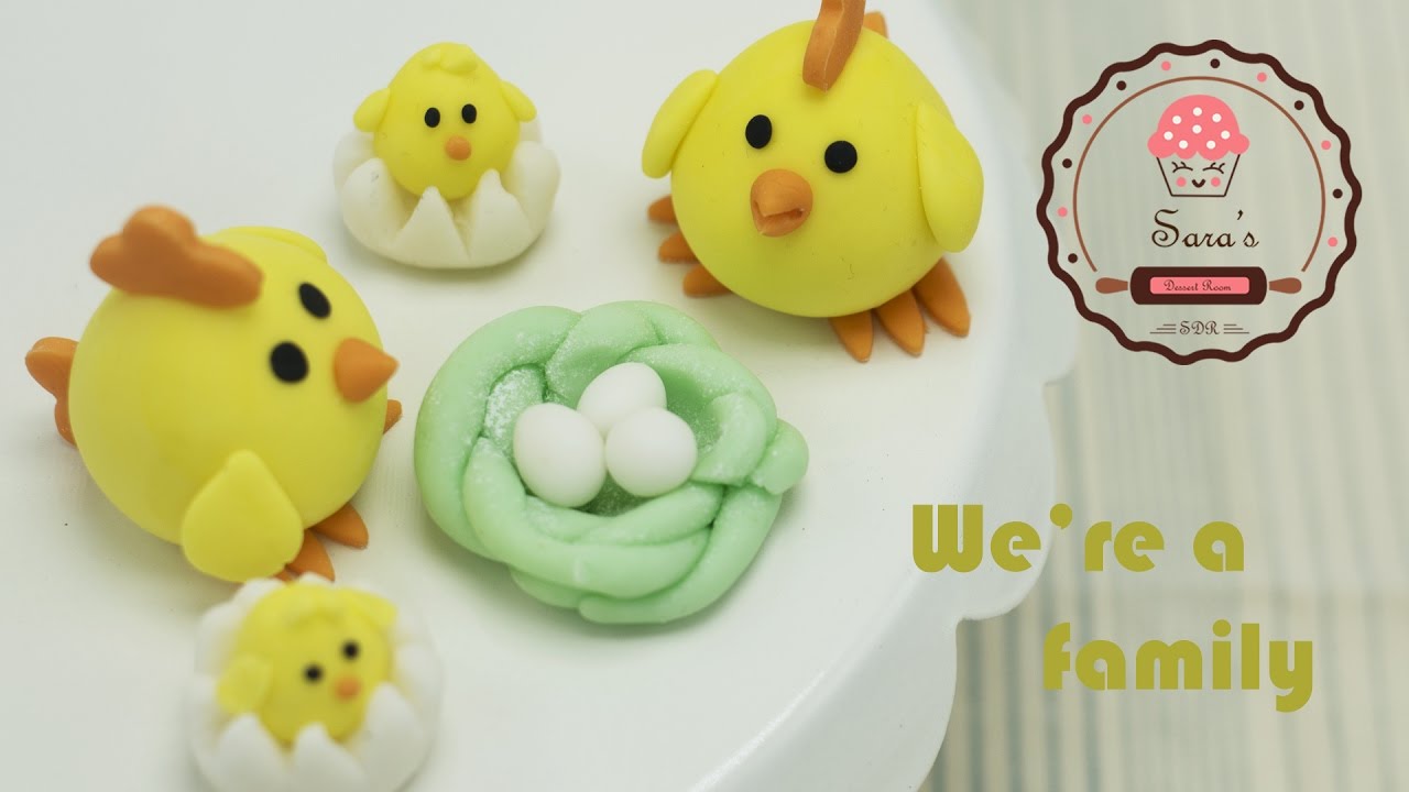 Easy! Simple! Cute! Chick cake topper!