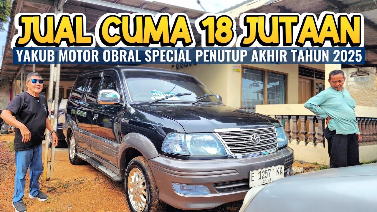 Jual 18 Jutaan aja nih.. Yakub Motor Raja nya Kijang Lgx Krista Sgx Murah Kondisi Rapih Pajak Hidup 
