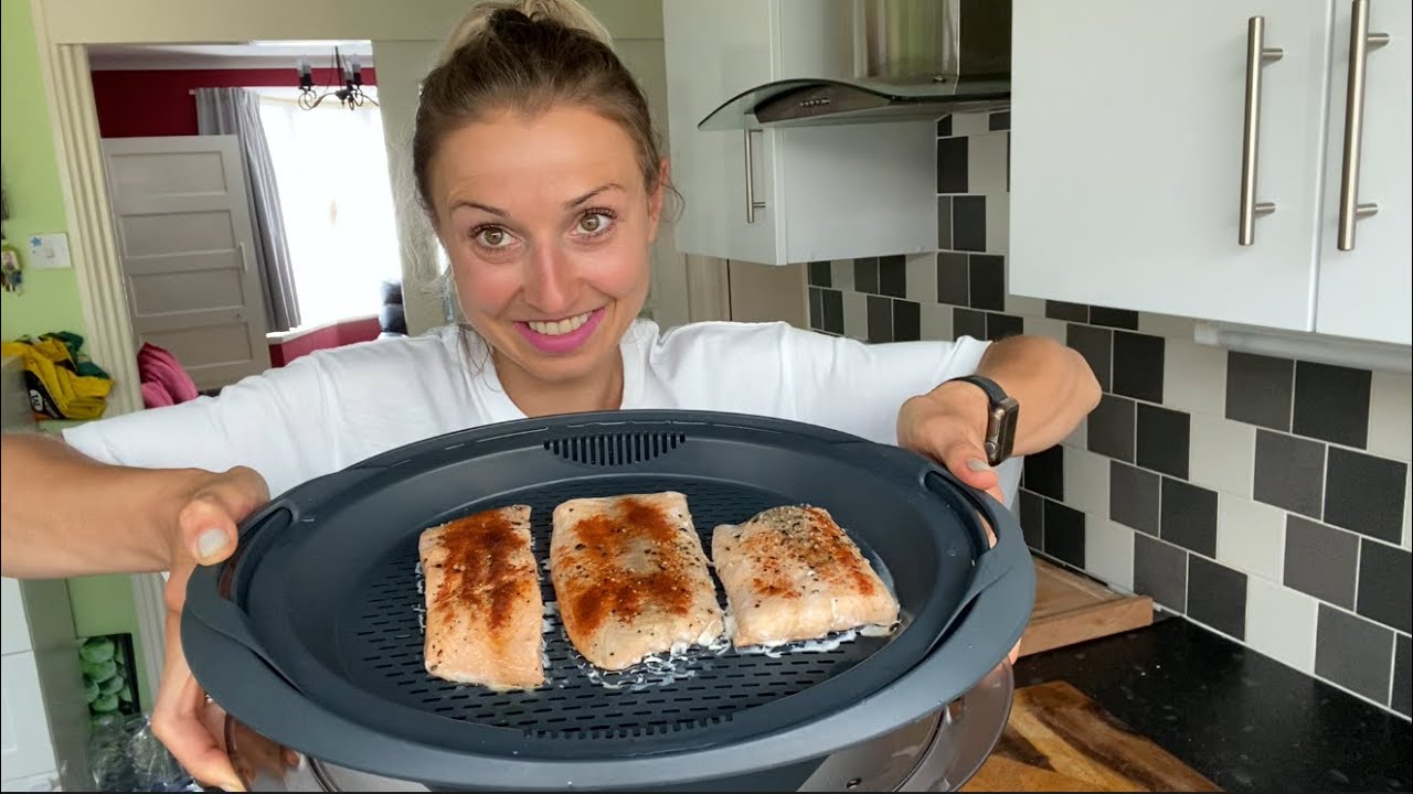 Łosoś  z warzywami na parze - FIT6