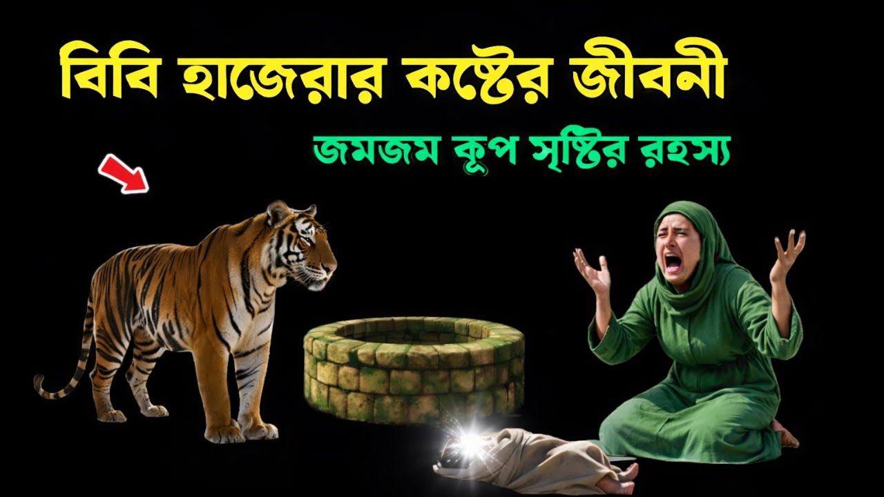 বিবি হাজেরা (আঃ)-এর অলৌকিক জীবনকাহিনী | জমজম কূপ সৃষ্টির বিস্ময়কর রহস্য  হৃদয়স্পর্শী ইসলামিক গল্প