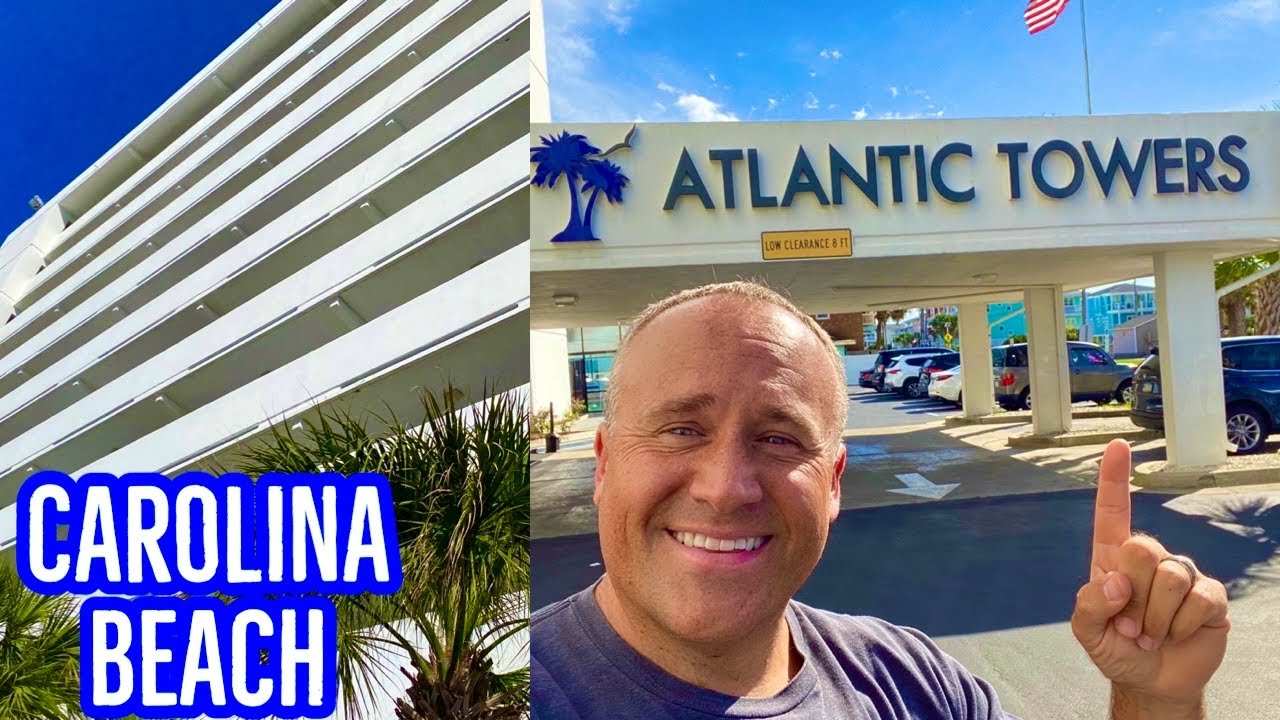 Touring the Atlantic Towers Hotel located in Carolina Beach, NC | Plus 9th floor room tour!