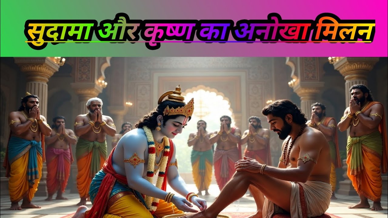सुदामा और कृष्ण का अनोखा मिलन।कृष्ण और सुदामा की दोस्ती | दिल छू लेने वाली कथा#sanjayray-b6d