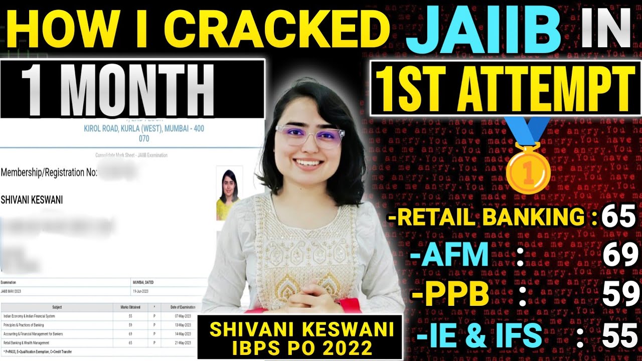 How I cracked JAIIB in 1st attempt &bull; 75 days masterplan by Shivani keswani
