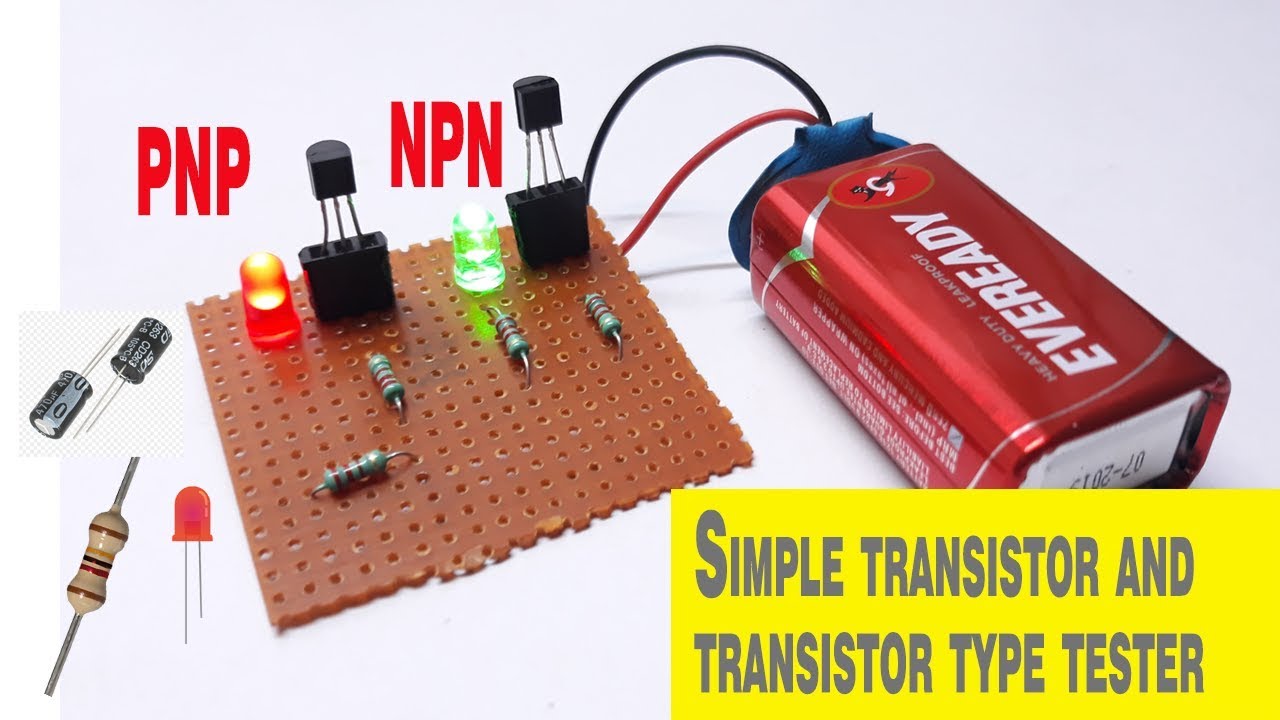 how to make simple transistor tester - homemade