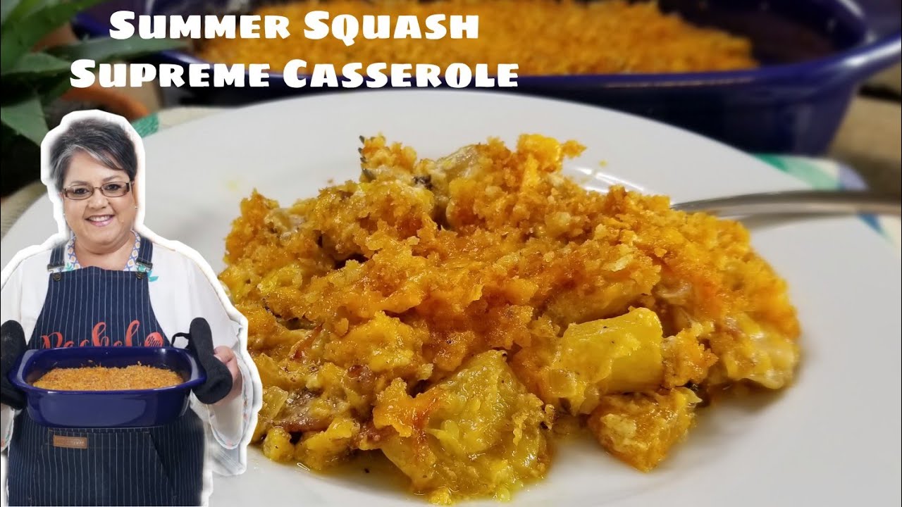 SUMMER SQUASH SUPREME CASSEROLE with Cheesy Bacon / No Boiling