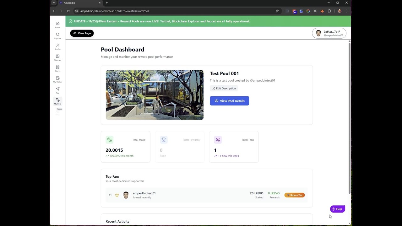 How to create your own Reward Pool