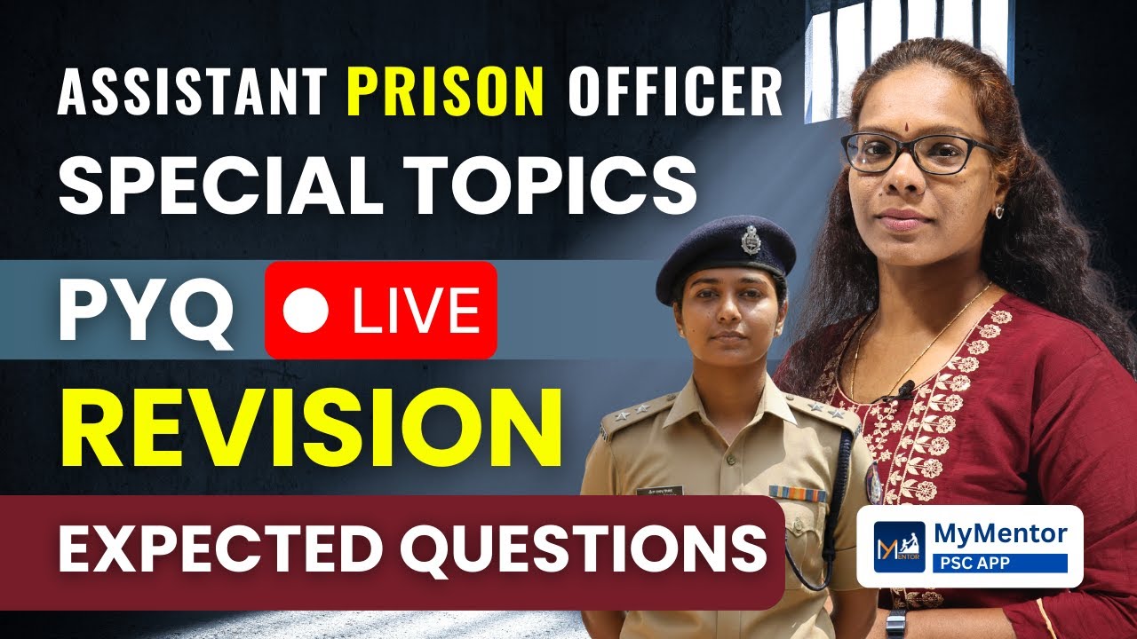 Assistant Prison Officer Special Topics Revision | Expected Questions #assistantprisonofficer