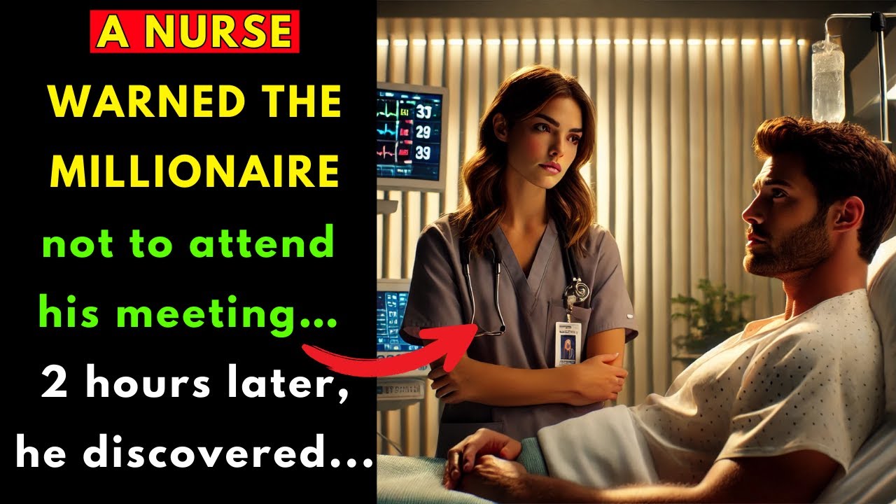 A NURSE WARNED THE MILLIONAIRE NOT TO ATTEND HIS MEETING… TWO HOURS LATER, HE DISCOVERED...