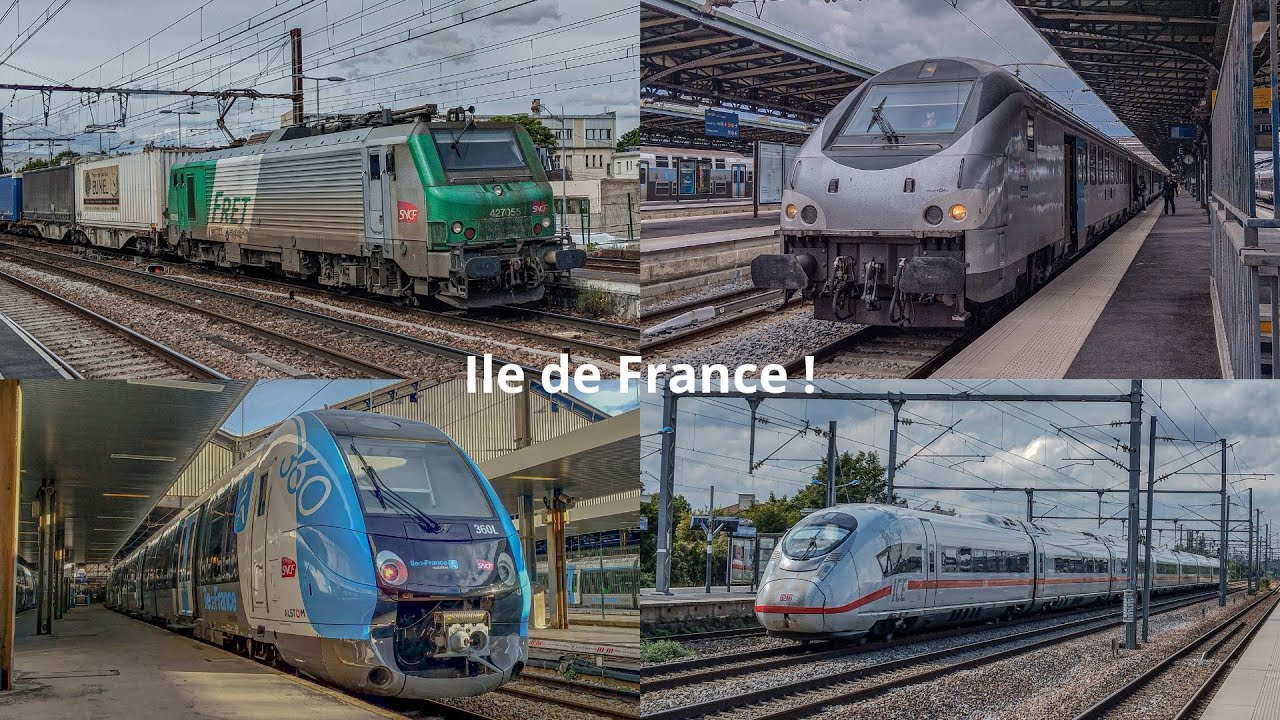 Compilation de trains en Ile de France ! 
