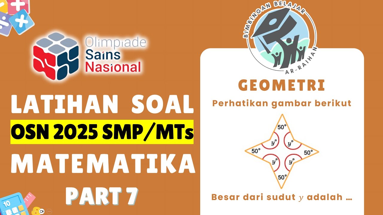 PART 7 LATIHAN SOAL OSN SMP 2025 MATEMATIKA | GEOMETRI | BUKAN PREDIKSI OSN 2025 #OSN #OSN2025