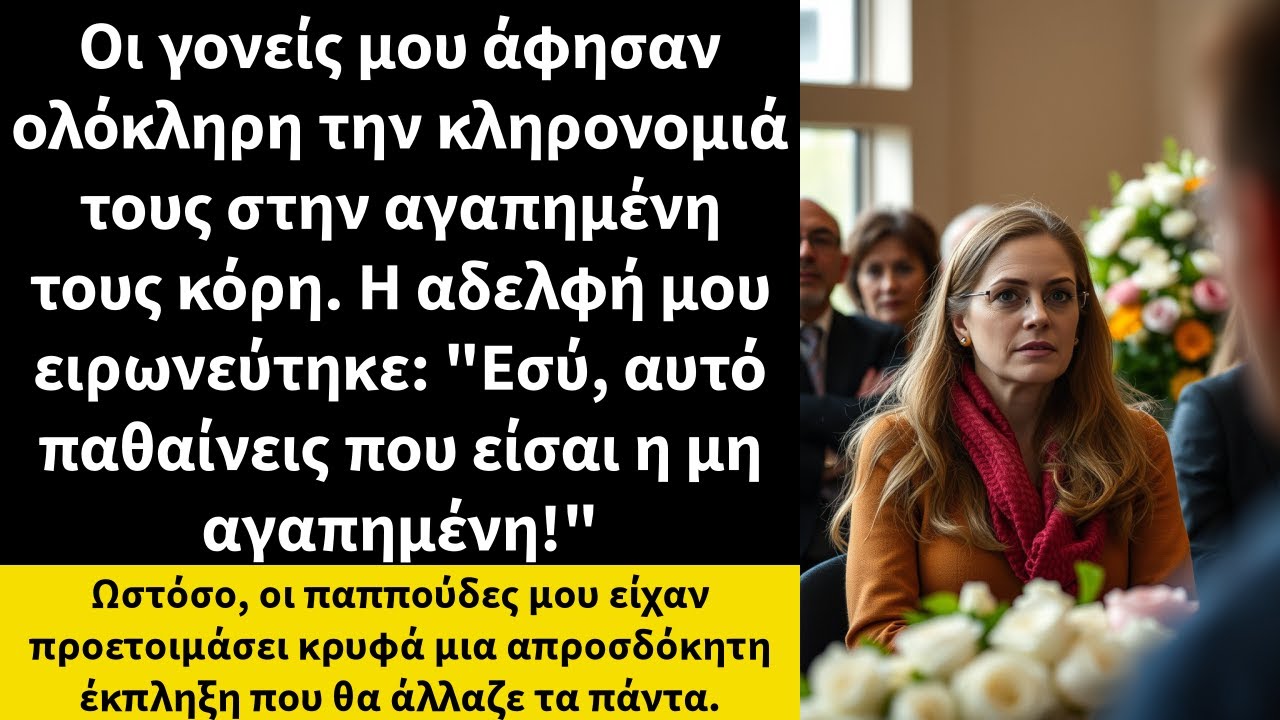 Οι γονείς μου άφησαν ολόκληρη την κληρονομιά τους στην αγαπημένη τους κόρη.