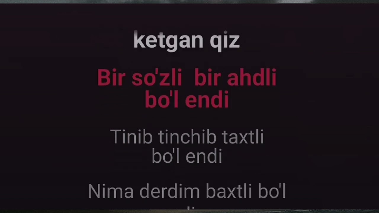 Shoxruxbek Ergashev  - O'rtog'imga tegib ketgan qiz Karaoke [Lyrics]🎤   🎶  ❤️‍🩹...