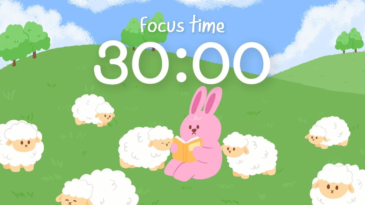 30 min timer with lofi bgm | lofi made for studying, working ˗ˏˋ ✿ ˎˊ˗