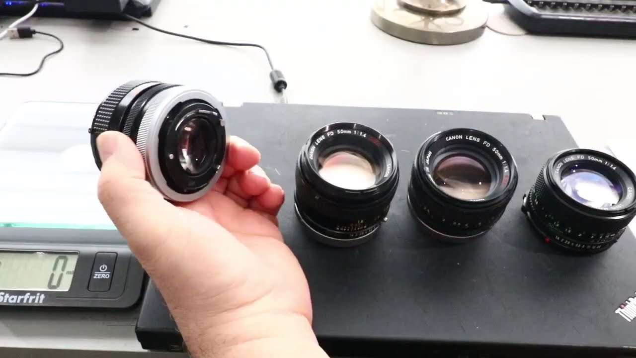 4 versions of the Canon FD 50mm f 1 4