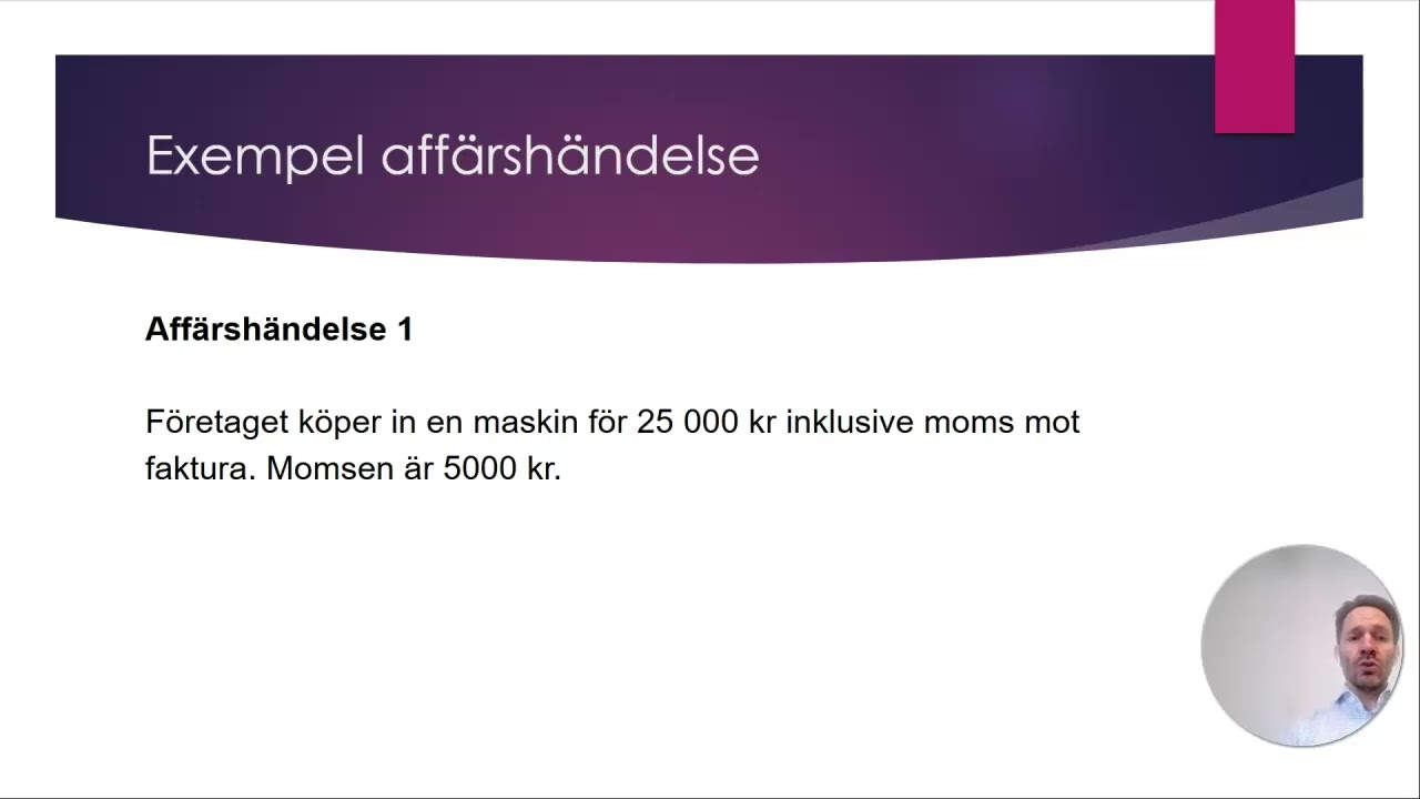 Företagsekonomi 1 och 2:  Bokföring moms