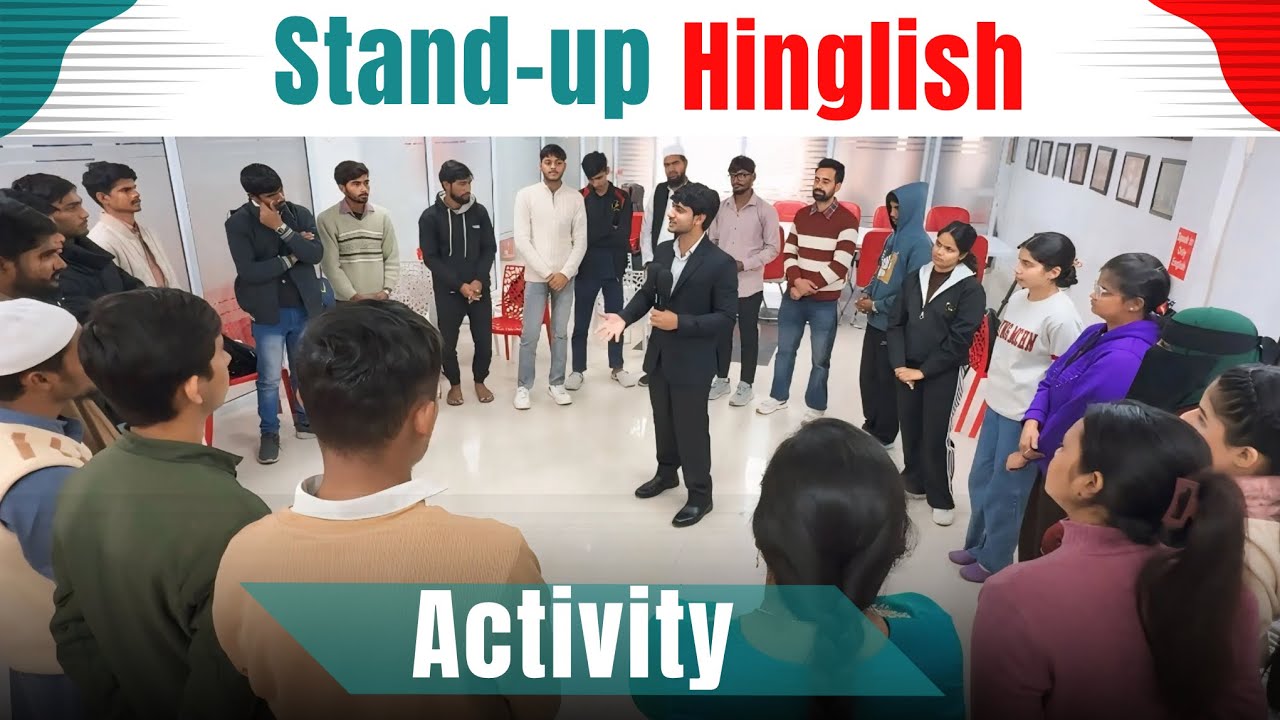 Stand-up Activity in Hinglish | Practice for spoken English | English speaking|Practical|MaazEnglish