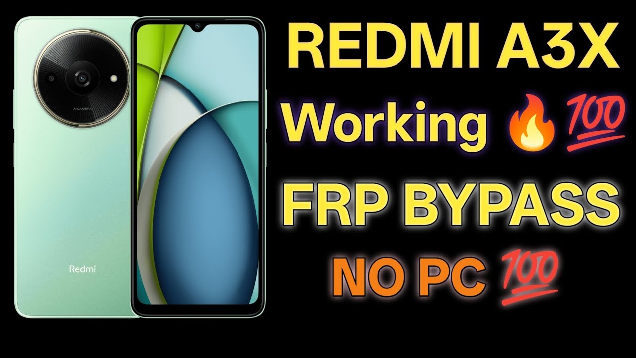 Redmi A3X FRP Bypass 2026 😱 | Google Account Remove Without PC | 100% Working New Update 2026