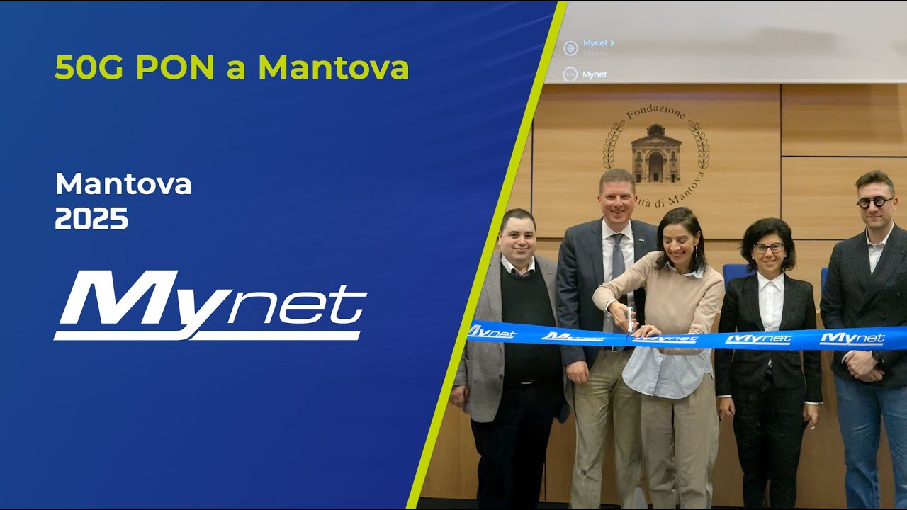 Mantova è la prima città al mondo con la tecnologia 50G PON iperveloce
