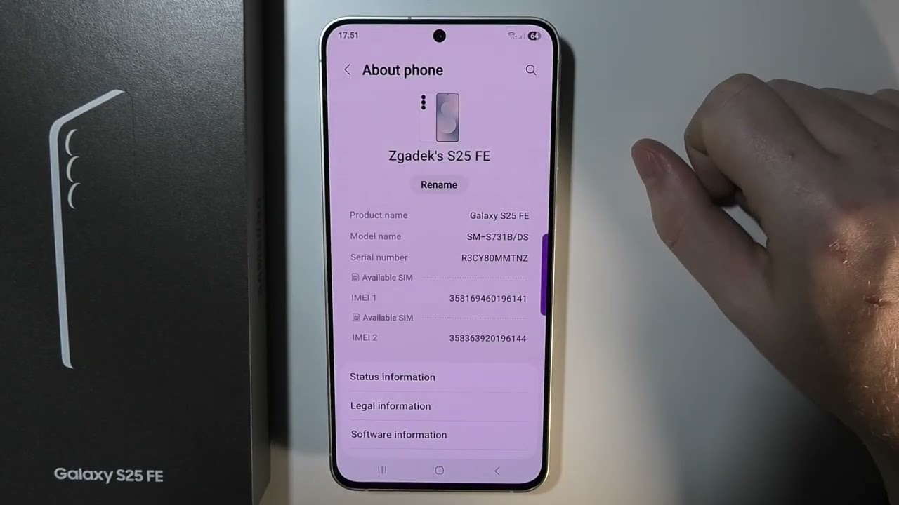 Samsung Galaxy S25 FE - How to Find EID