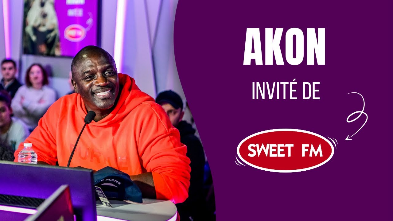 Akon en live dans le Grand Studio Sweet FM