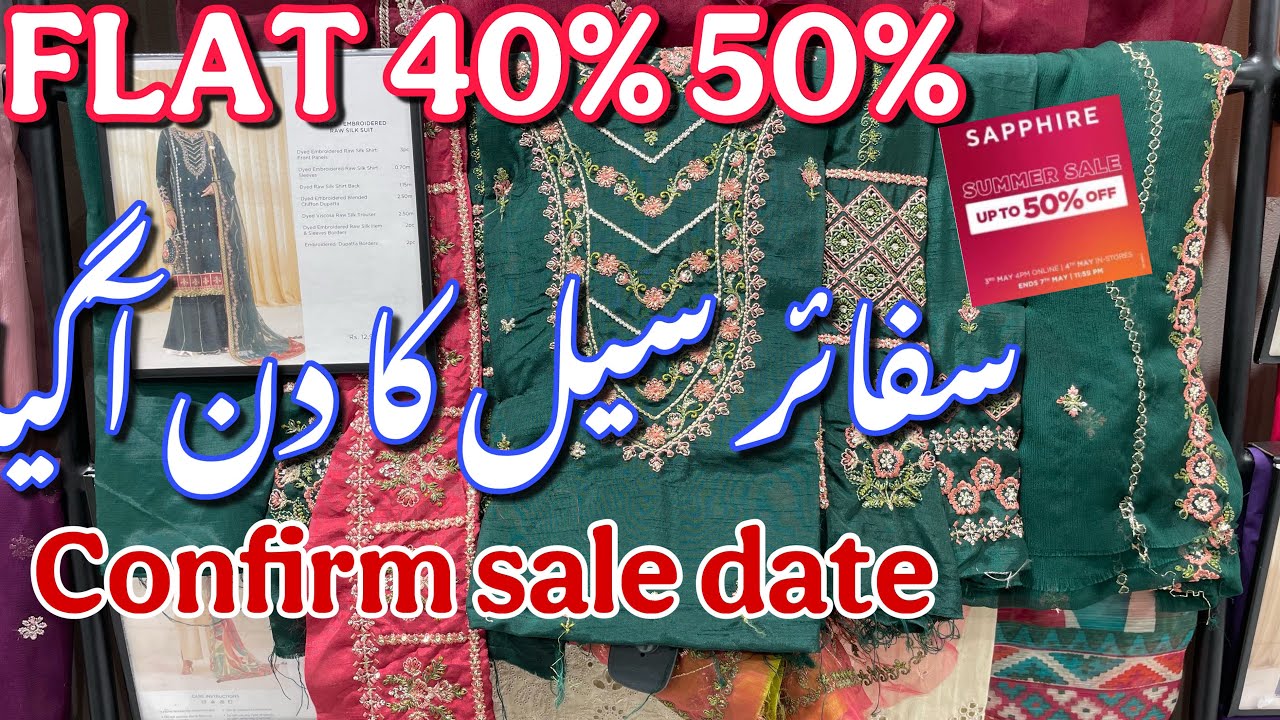 Sapphire Sale Flat 50% Starting Soon🥳😍|| Pre-Booking Video❤️🔥 || 10–Jun-25