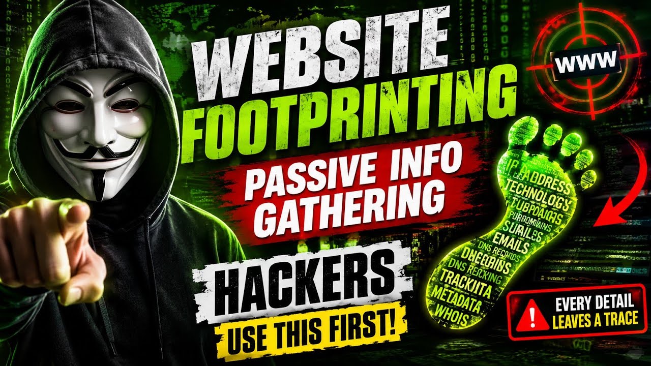 Website Footprinting🕵️‍♂️|🌐Passive Information Gathering Techniques