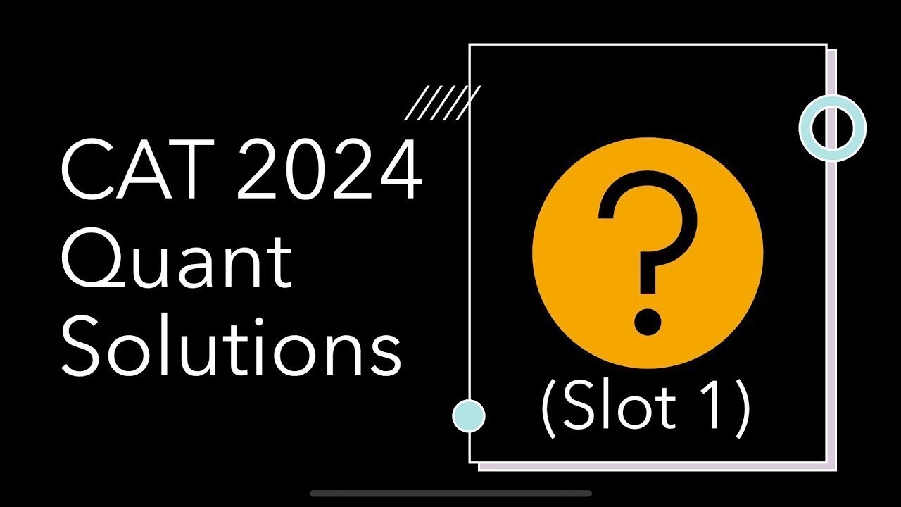 CAT 2024 Slot 1 | Q20 Functions and Series #catpyqs #catpapersolution #cat2025prep #cat2025 #catpyqs