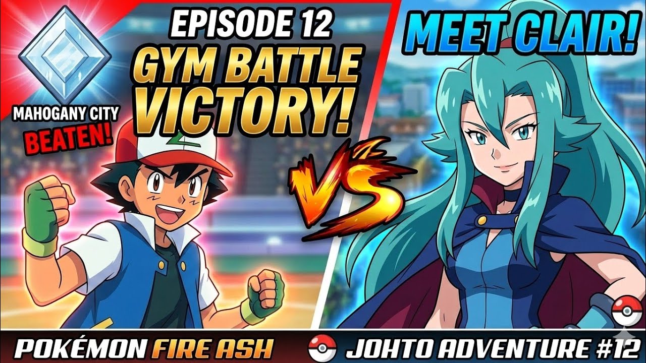 Pokemon fire ash (Johto) # Episode 12 “From Ice to Dragonfire!” 