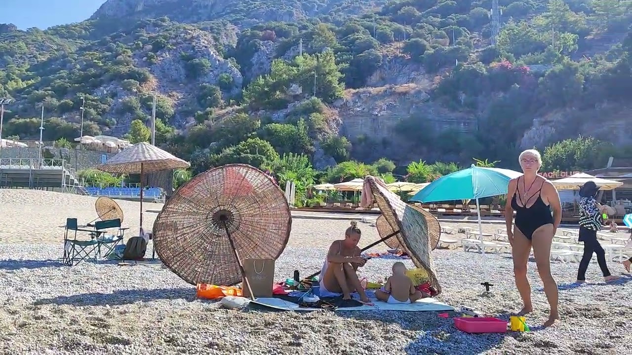 Oludenız. Belcekız Beach. Fethiye. Mugla. Türkiye. Турция. Мугла. Фетхие. Олюдениз. Пляж Бельджекиз.