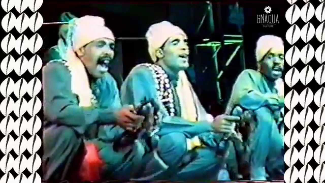 Feu Mâallem Hmida Boussou au festival d'Essaouira 1998