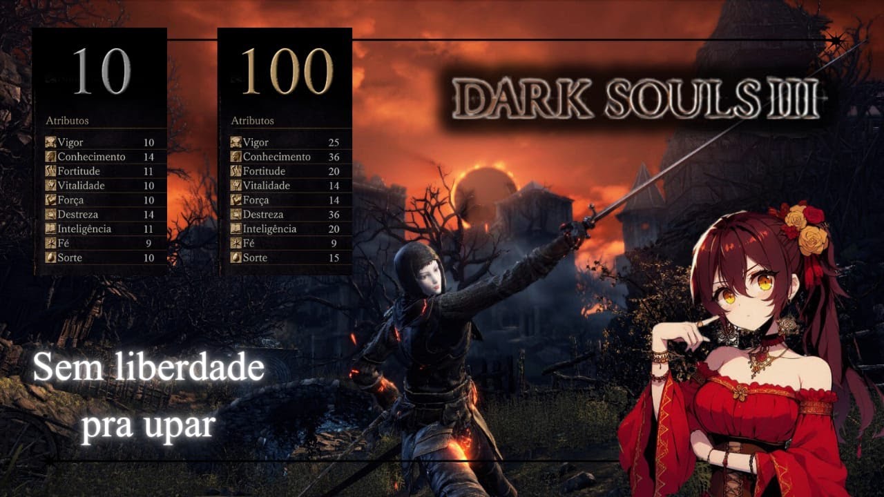 Dark Souls 3 - Usando APENAS o que a classe tem e upando com o que a classe pede