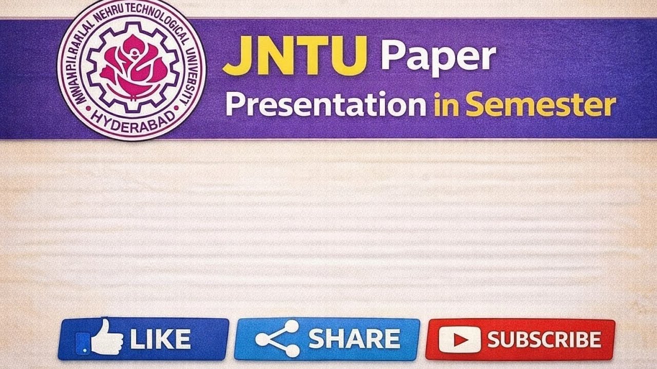 JNTU Sem Paper Presentation in Telugu | Must-Watch Before Exam ⚡