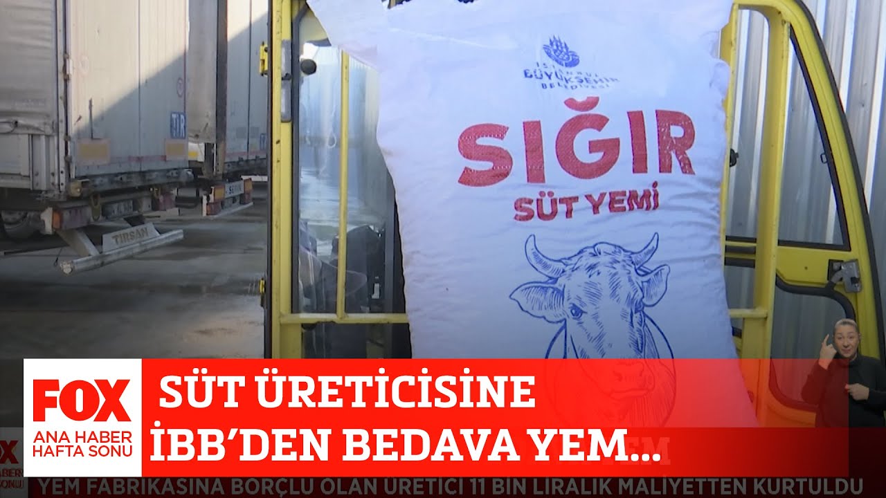 Süt üreticisine İBB’den bedava yem... 12 Şubat 2022 Gülbin Tosun ile FOX Ana Haber Hafta Sonu