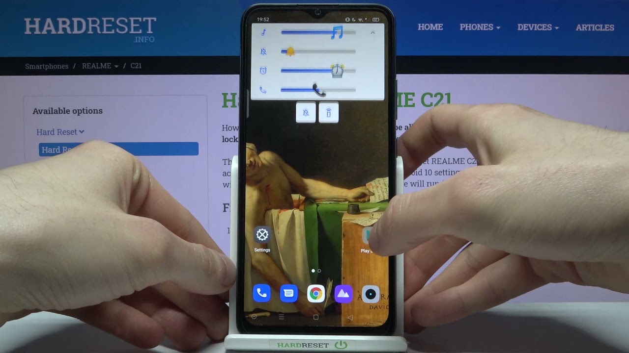 How to Find Volume Panel in Realme C21 &ndash; Manage Ringtone / Media / System Sound