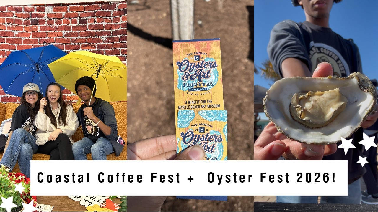 Coastal Coffee Festival 2026! + 3rd Annual Oysters & Arts Festival in Nance Plaza!