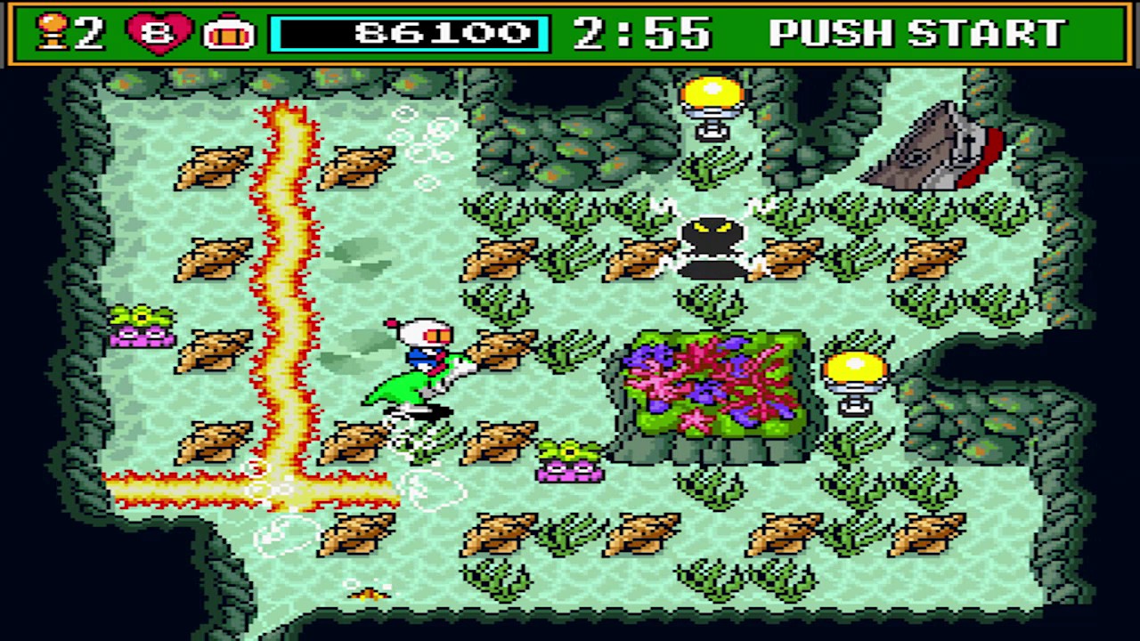Super Bomberman 3: Normal Game: Level 3-1 to 3-2