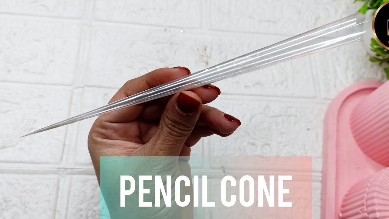 How to make pencil cone for mehndi. Pencil cone kaise banaye full details || how to cut cone sheet 