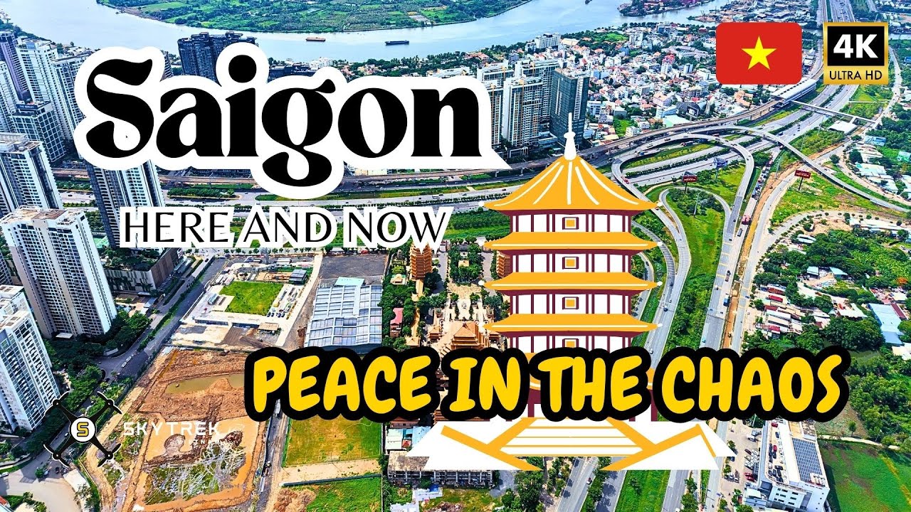 Peace & Chaos All in One Shot | Minh Dang Quang Pagoda & Unbelievable City Traffic | Saigon in 4K 🇻🇳