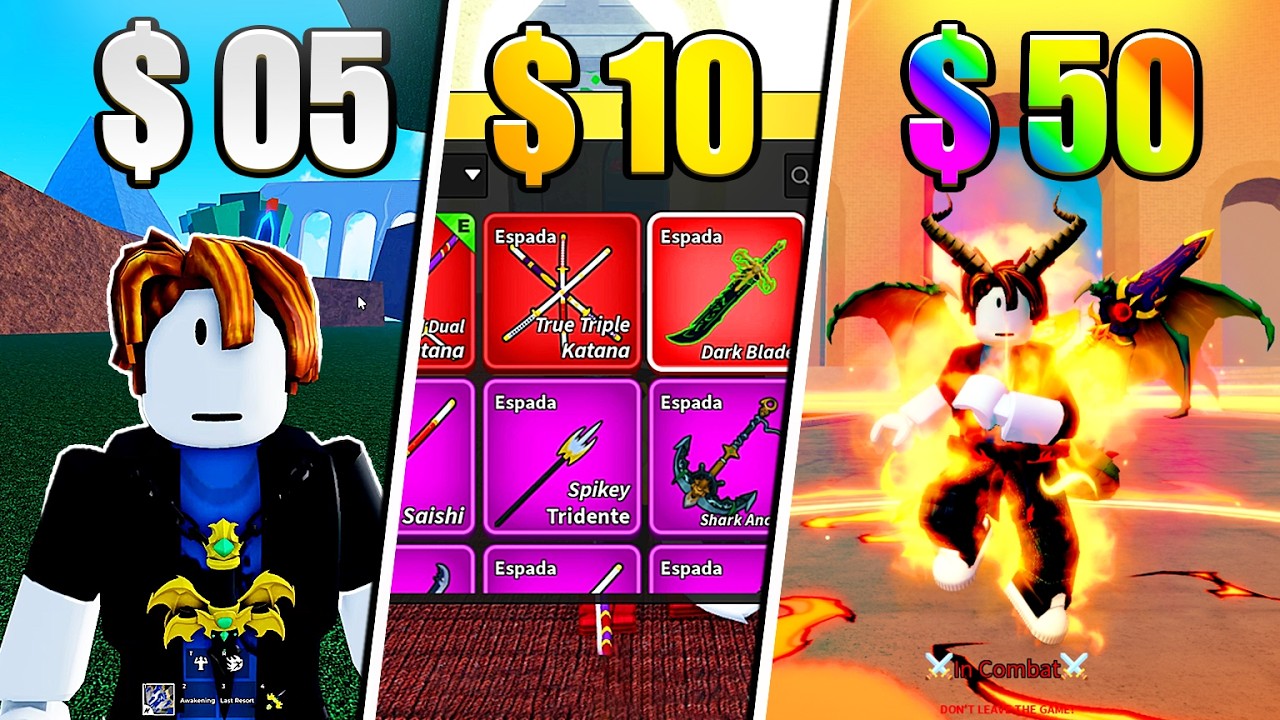 COMPREI 5 CONTAS MISTERIOSAS DE BLOX FRUITS !!