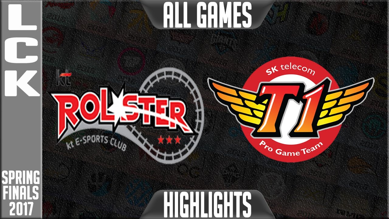 SKT T1 vs KT Rolster Highlights All Games - LCK Spring Finals 2017 KT vs SKT All Games