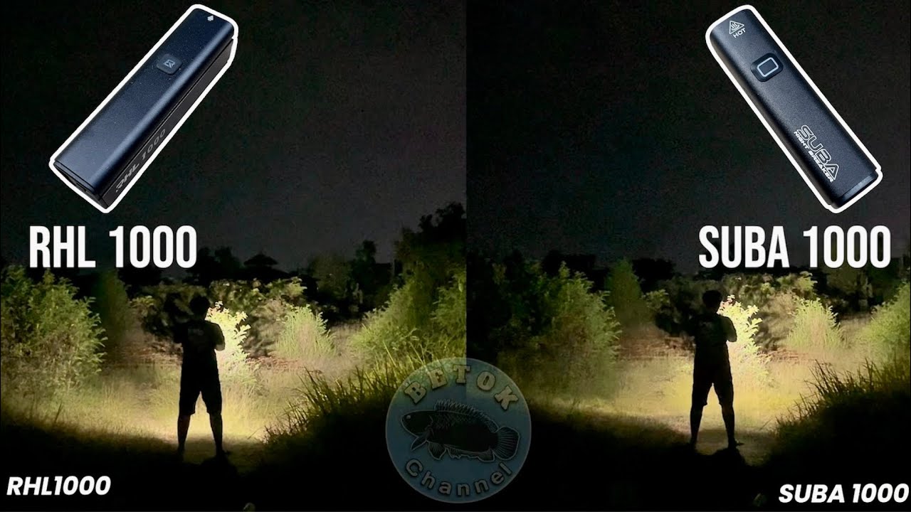 SUBA 1000 LUMENS VS RHL 1000 || BATTLE SENTER SEPEDA