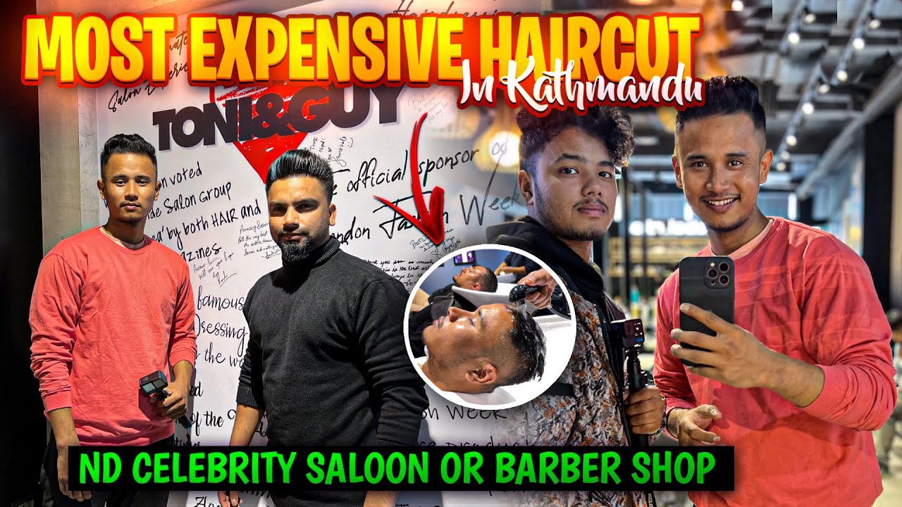 Most Expensive Hair Cut In Kathmandu nd Celebrity Saloon |TonyndGuy | Nixall vlogs #nepal