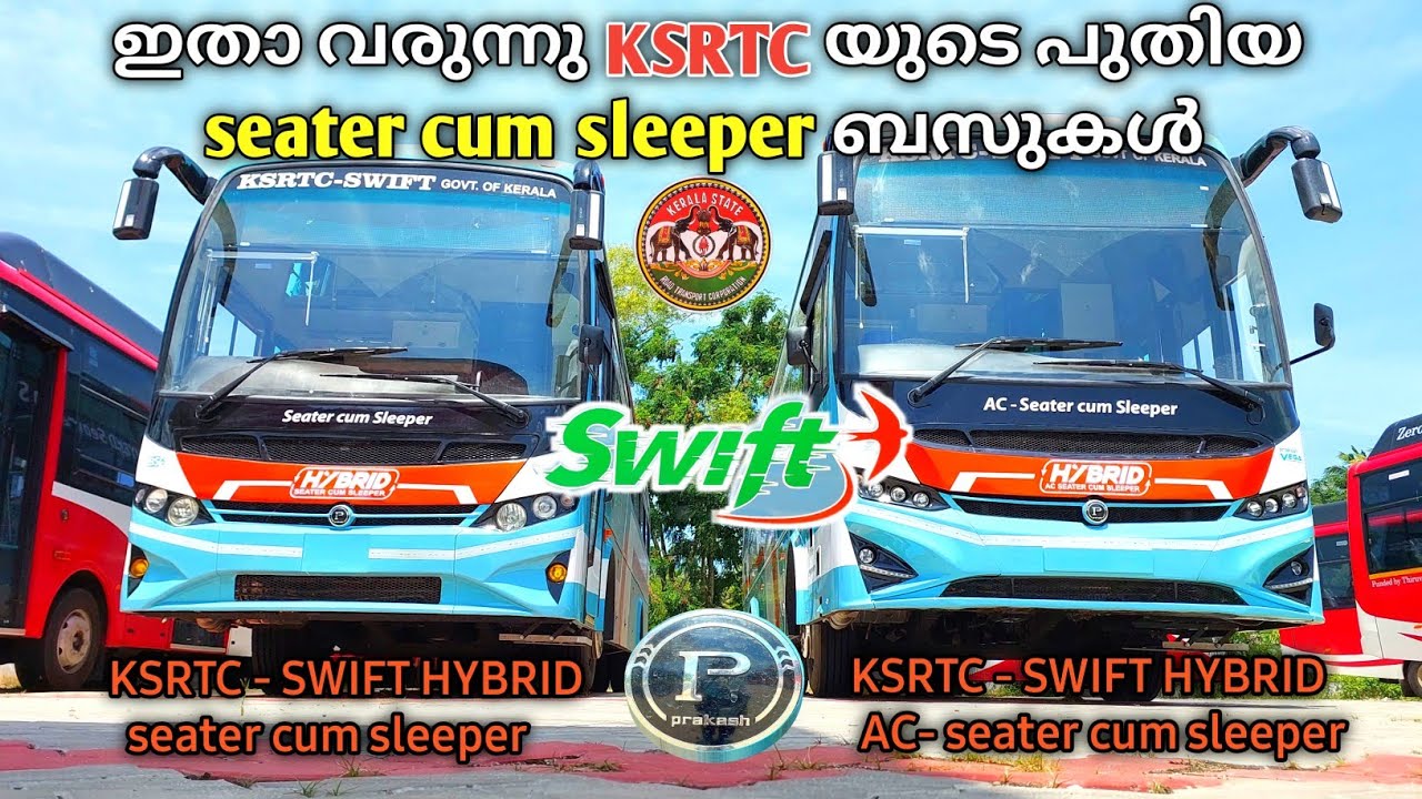 Ksrtc seater cum sleeper | ksrtc swift new hybbrid bus | #ksrtcbus  #ksrtcfans#aanavandi #bus