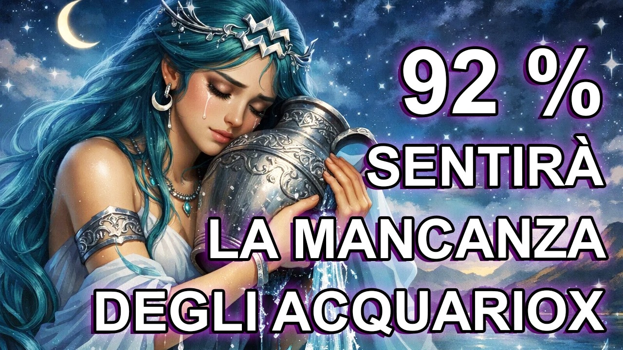 ACQUARIO – perché sentiranno la mancanza di questo segno.