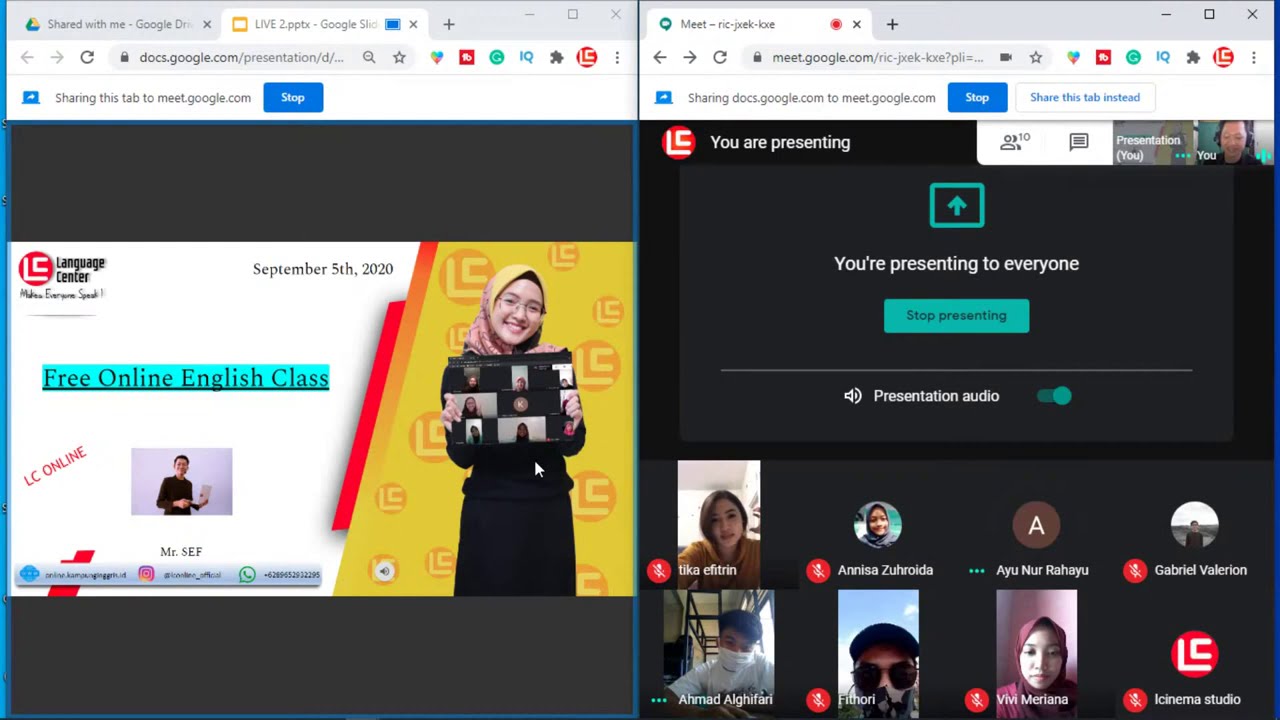 🔴 SEPERTI INI SERUNYA KELAS BAHASA INGGRIS ONLINE BERSAMA KAMPUNG INGGRIS LC