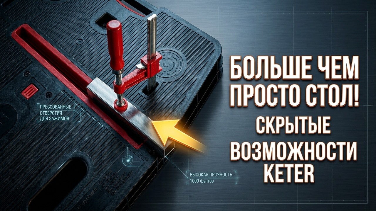 Складной стол Keter тест прочности и функциональность